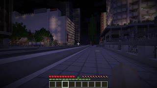 夜の街を徘徊する魔理沙【Minecraft】