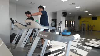 途中 音楽ボリューム大きすぎ謝罪！[ リハビリ ] トレッドミルでダラダラ有酸素運動3回目