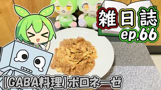雑日誌ep.66【GABA料理】　ボロネーゼ