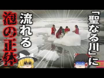 【2024年】『聖なる川に浮かぶ泡の正体』地元民が愛する聖なる川に浮かぶ白い泡で清めた体…しかしその正体は…インドで起きている恐ろしい環境汚染【ゆっくり解説】