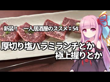 新装！　一人居酒屋のススメ♯54【厚切り塩ハラミランチとか極上握りとか】