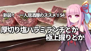 新装！　一人居酒屋のススメ♯54【厚切り塩ハラミランチとか極上握りとか】
