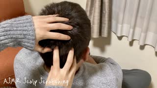 最高に気持ち良すぎて眠たくなる少し強めのガシガシ頭皮,頭のマッサージ ASMR