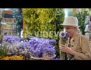 Woman Bouquet Of Flowers In Flower Market