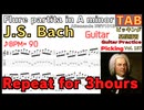 Flure partita in A minor, Allemande BWV1013 J.S. Bach Electric Guitar TAB Classic バッハ 無伴奏フルート Part1
