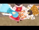 【東方ＭＭＤ】博麗霊夢の膝の上　小傘とアムールトラ(けものフレンズ)