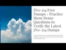 JN0-214 Free Dumps - Practice these Demo Questions to Verify the Latest JN0-214 Dumps