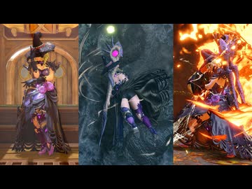 【MHR:SB リョナ】魔女風 DLC02(ヒノエ) 糸拘束炎上&壁叩きつけ ヤツカダキ