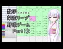 【ペナントシミュレーション３】架空のプロ野球リーグで日本一を目指す Part12【つくよみちゃん】