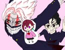 ダンダダン手描き　グリズリーに襲われたら♡