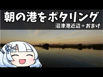 朝の港をポタリング