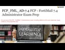 FCP_FML_AD-7.4 FCP - FortiMail 7.4 Administrator Training Questions