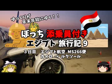 【ゆっくり】エジプト旅行記　9　エジプト解説と荒野フライト