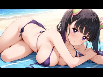 【囁き耳舐めASMR】oppaiが柱になったカナヲちゃんの耳舐めで眠ろう！Ear　Licking/blowing