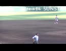 札幌日大 ランナー飛び出しアウト 冷静に対処する　京都国際 中崎琉生くん（2024年8月8日 甲子園1回戦 京都国際 対 札幌日大）