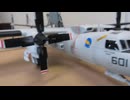 E-2C ホークアイ　1/48 キネティック　&　スカイホーク　1/48 HASEGAWA