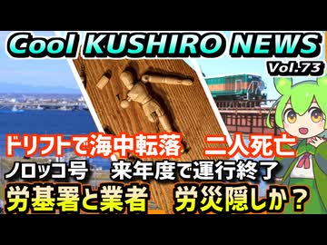 【労基署と土建業者が労災隠しか？】Cool　KUSHIRO　NEWS　Vo.73【釧路ニュースVOICEVOXずんだもん解説】