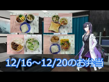 一週間のお弁当(2024/12/16~12/20)