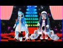 MMD、ミク、計２人、で、雪影・クリスマスソング