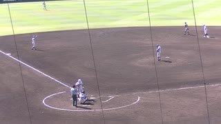 花咲徳栄 上原堆我くんピンチで高橋 海向くんから見逃し三振を奪う（2024年8月9日 甲子園1回戦 花咲徳栄 対 新潟産業大付）