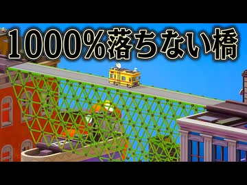 どんな場所でも力業で橋を作れば 完璧な橋が作れるはず【Poly Bridge 3】