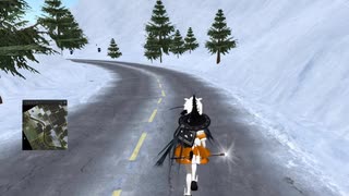 ⚡⚡メタバースの現在2024　SecondLife編「ダム湖畔道路　Sutherland Dam　Isabel InfohubからBraunworth Infohub 2024年12月25日撮影
