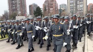 チリ陸軍のパレード