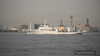 【船舶】気象観測船 啓風丸が大阪港にやってきました