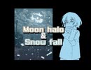 月暈と雪の夜