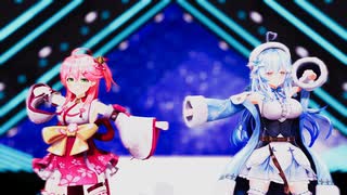 【MMD】おねがいダーリン/covered by さくらみこ 雪花ラミィ