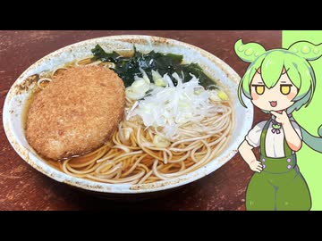 【年越しそば】こういうのでいいんだよ的 立ち食い蕎麦風コロッケそば【VOICEVOX】