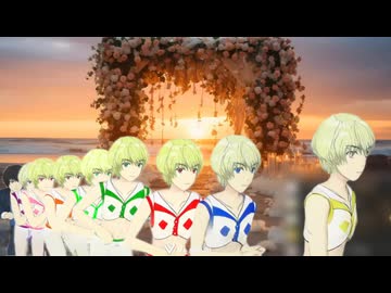 自由な色の新衣装で五月雨空也が横切る動画