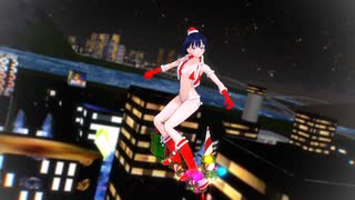【MMD】サンタ六花がM諸島上空を飛び回る