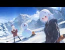 【巨女×メカ娘】ハツリバーブ-HAZEREVERB-　イベントストーリー　『クリスマスイブの記憶―雪の海を渡るクジラの歌―』 穴釣り＆ヘレンのスケッチ【健全系RPG】