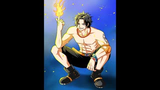 【ワンピース】エースイラストメイキング