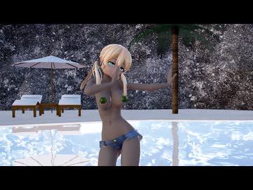 【Ray-mmd】プリンツ・オイゲンがプライベートビーチでFOREVER YOUNG-