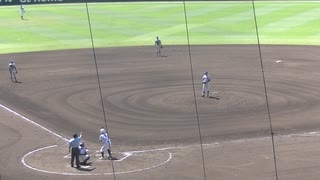 花咲徳栄 田端太貴くんが盗塁阻止 そして石塚裕惺くんの上手い守備など（2024年8月9日 甲子園1回戦 花咲徳栄 対 新潟産業大付）