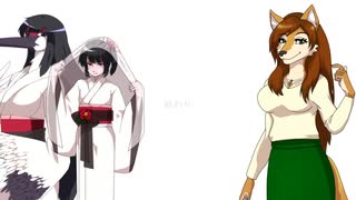 【UTAU】鶴音ラン再配布とアンナ・ノワール キャラクター公開【鶴人と犬人と】