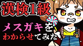 【関西弁メスガキ漢検一級クイズ】漢字力でメスガキをわからせる最高のゲーム【実況】