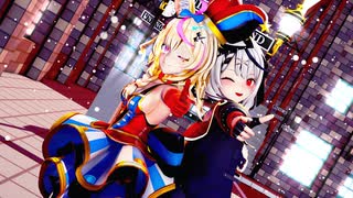 【ホロライブMMD】雪降る街でポルカオルカが踊る、LadyCrazy【尾丸ポルカ/沙花叉クロヱ】