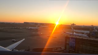 2025年初日の出in羽田空港