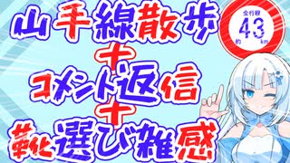 【徒歩旅】山手線徒歩一周＋コメント返信と靴選び雑感【43ｋｍ】