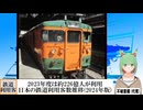 【動画News】2023年度は約226億人が利用…日本の鉄道利用客数推移(2024年版)(2025/01/11)