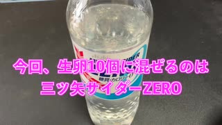 【完全栄養】【生存報告】　生卵10個に三ツ矢サイダーZERO を混ぜたら最高のプロテインが完成しました1086日目