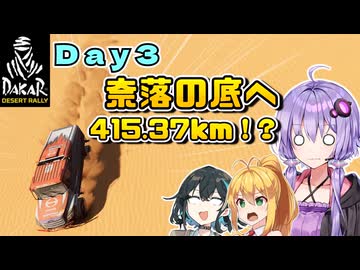 【DakarDesertRally】マキモカゆかりのDakar Rally 2020 挑戦記  Day3【VOICEROID･VOICEPEAK実況】