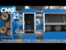 アニーラー付き銅棒荒引伸線機