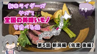 【第5話】新米ライダーがやがて全国の美味いモノを食べる旅　新潟編（佐渡・後編）【Voicepeak車載】