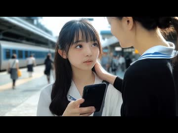 美少女レズビアンキス 20 / 駅前にて