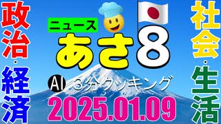 あさ8(日本保守党)3分クッキング20250109（第534回）