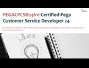 PEGACPCSD24V1 Certified Pega Customer Service Developer 24 Practice Exam